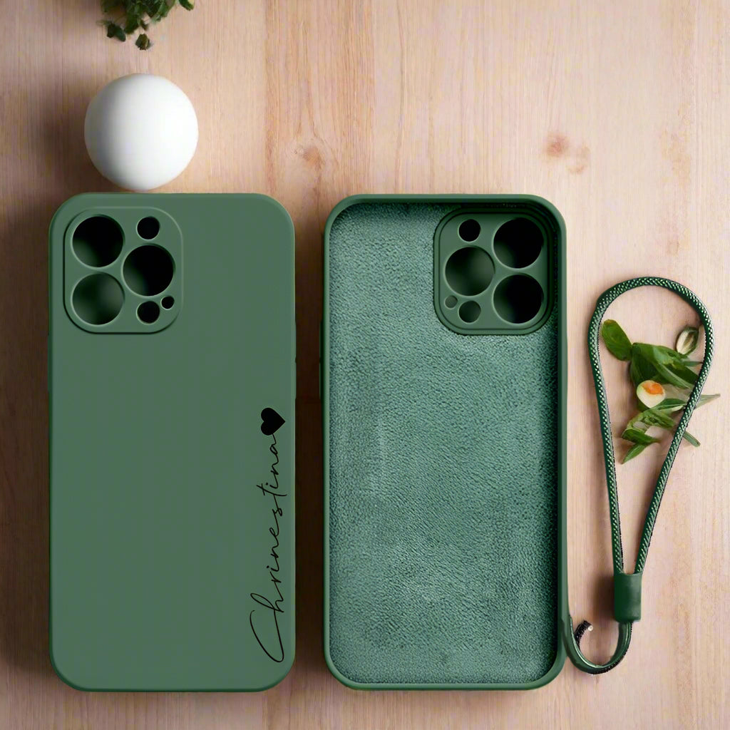 Your name case for iPhone soft liquid silicone shockproof diy cover,bn
