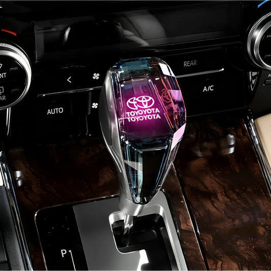 Universal Crystal lighting gear shift knob lever stick handball for cars lover
