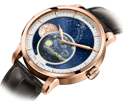 AGELOCER Original Astronomer luxury automatic moon phase watch - ARI