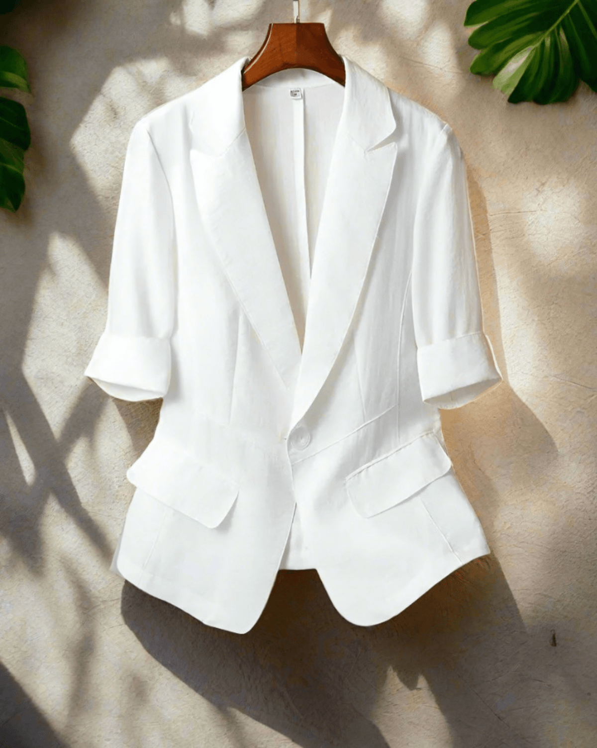 collar single button short sleeve women's jacket new fashion suit blazer short jackets coat - ARI